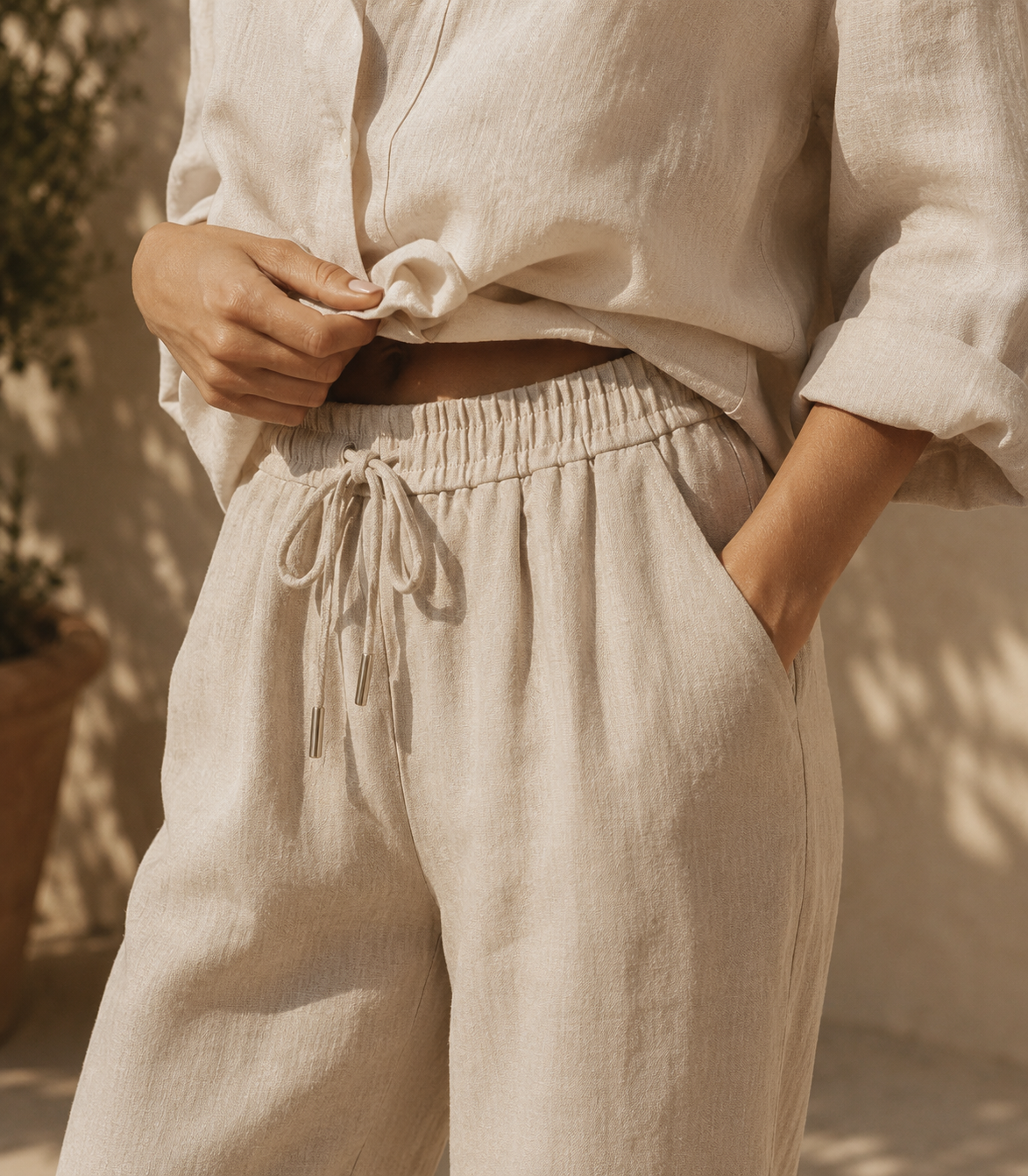 Linen trousers